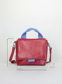 Kompakte_Ledertasche_Mira_Karminrot _kleine_Handtasche_Heleny_Dimensionen